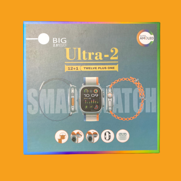 12 in 1 Ultra Smart Watch with Airpods | 100% Quality Product  | Premium Quality - Image 2